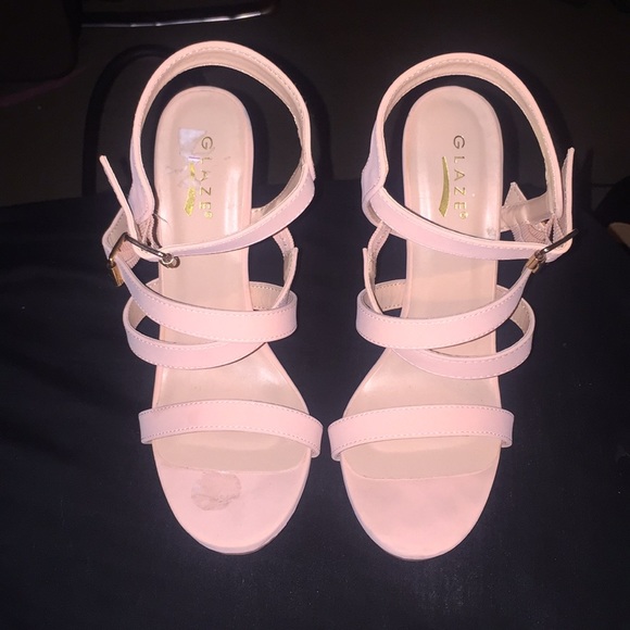 powder pink high heels